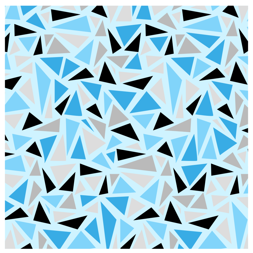 Bright blue mosaic mosaic floor tiles - TenStickers