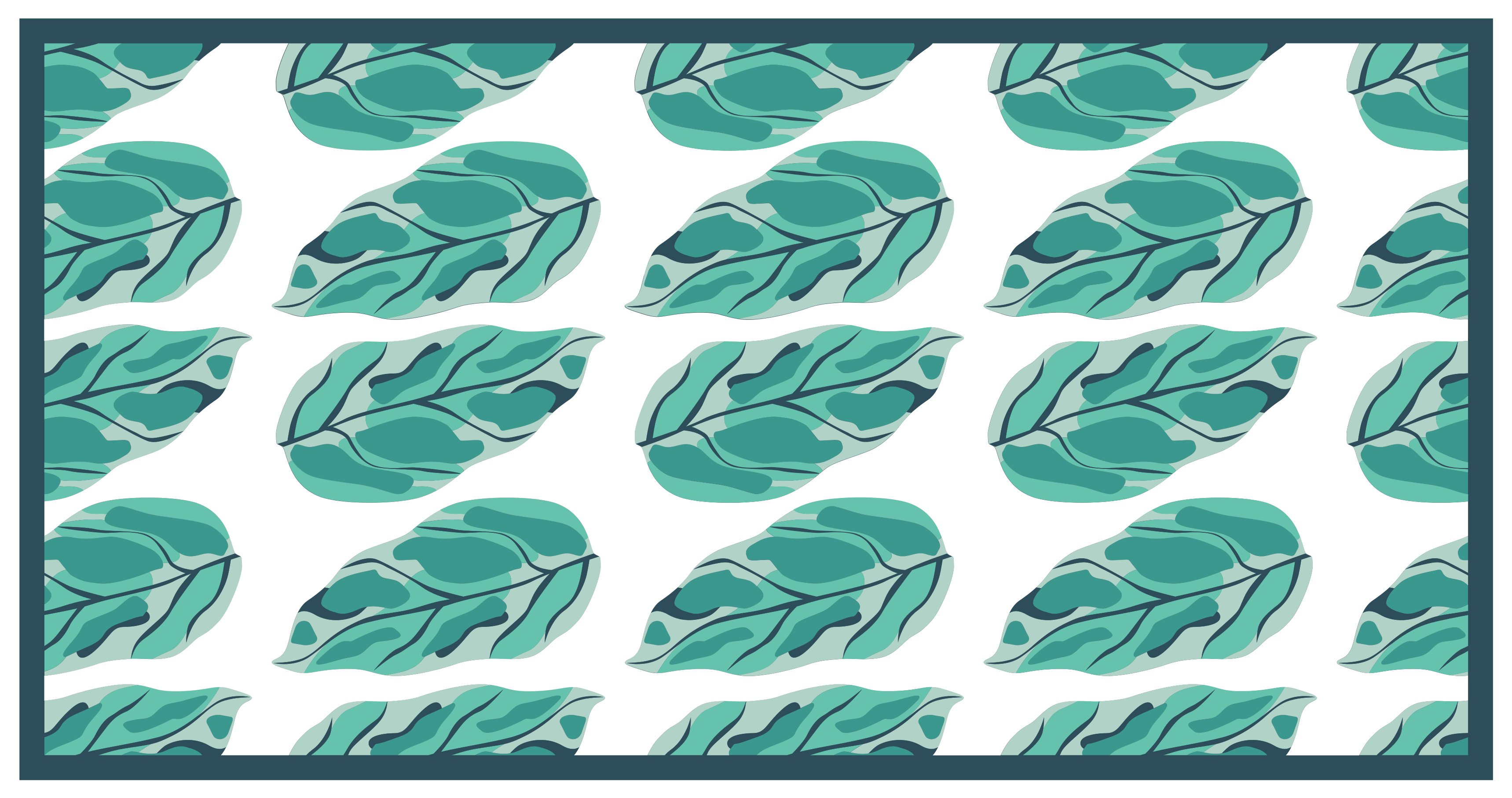 Leafy Botanical vinyl rug flowers - TenStickers