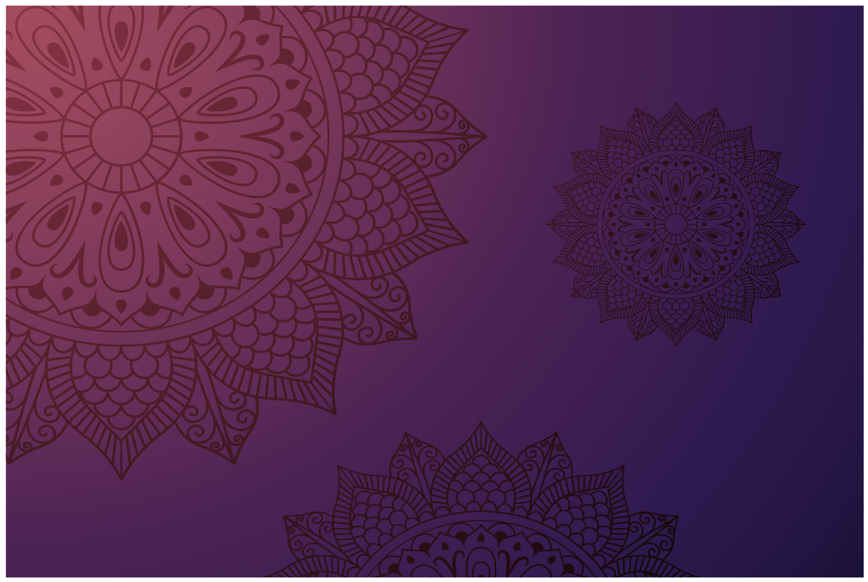 Mandala vinyl rug mandala pattern vinyl rug - TenStickers