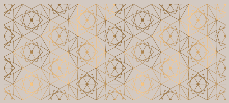 Brown textured mosaic floor tiles - TenStickers