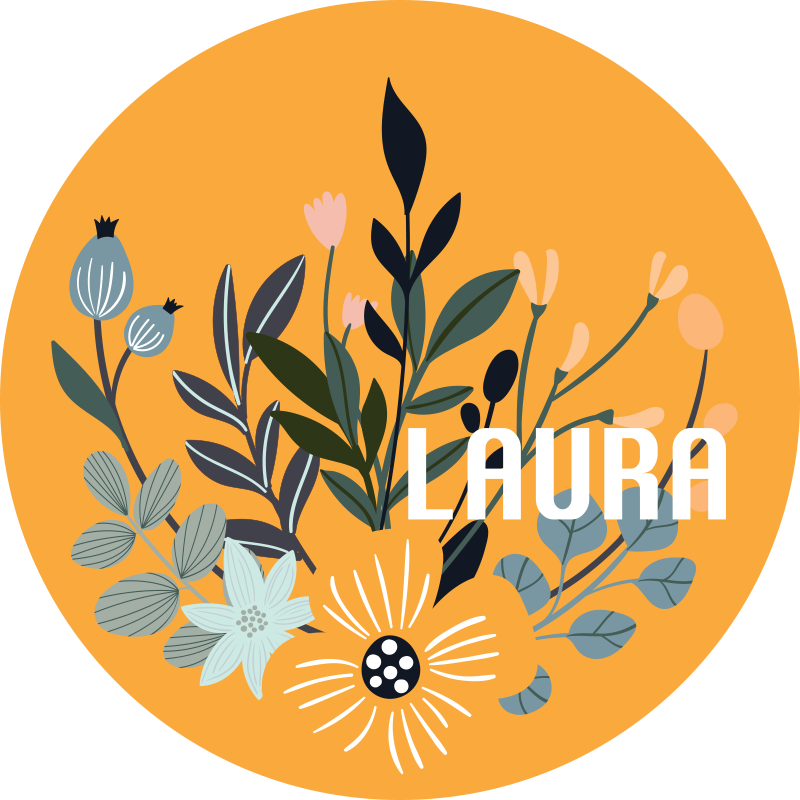 Customizable plants  personalised mat - TenStickers