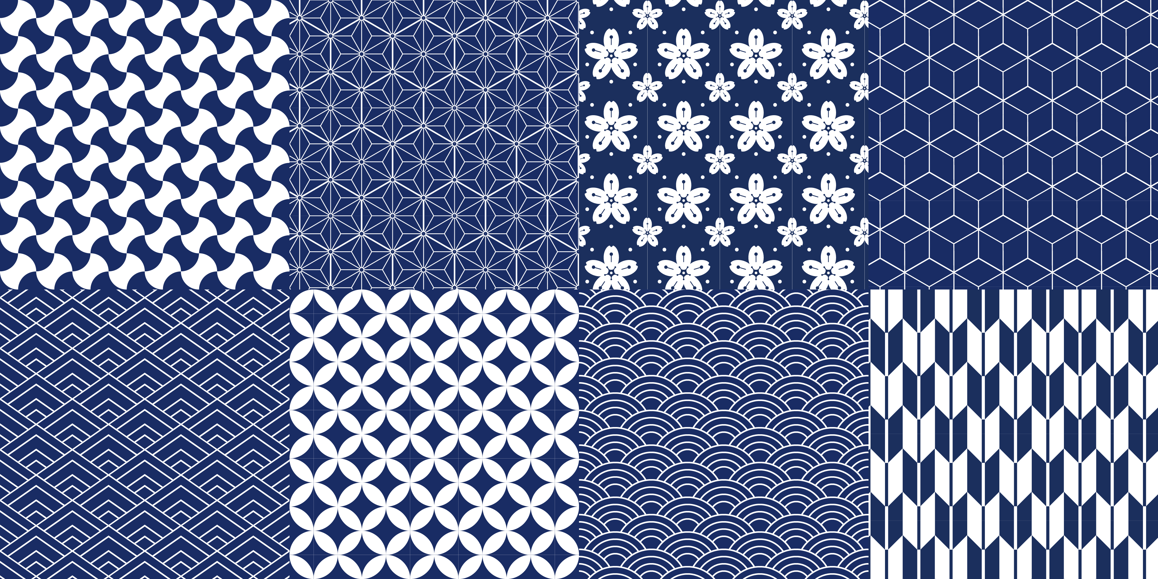 Geometric vinyl rug geometric tile collection - TenStickers