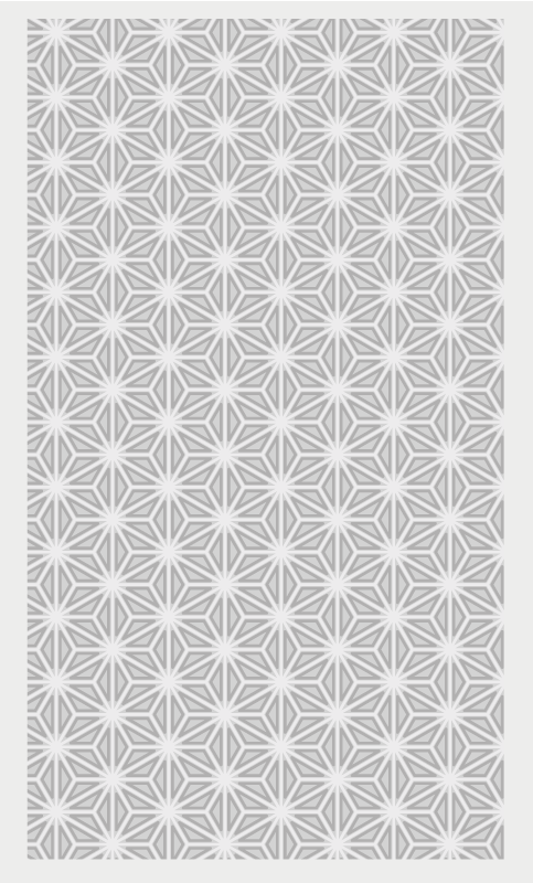 Geometric vinyl rug with geometric pattern accent - TenStickers