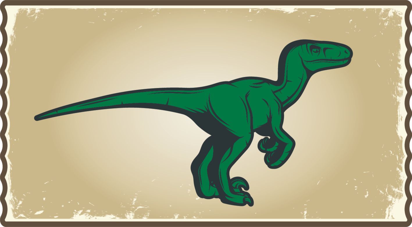 Dinosaur T-Rex character vinyl rug - TenStickers
