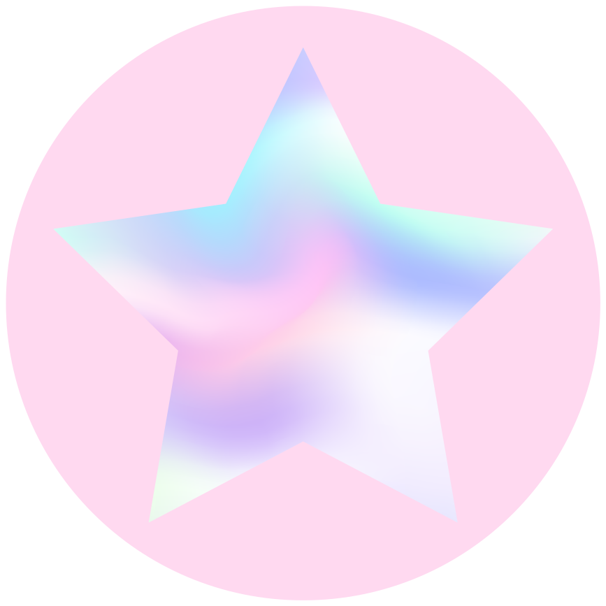 Star vinyl rug in pastel star gradient - TenStickers