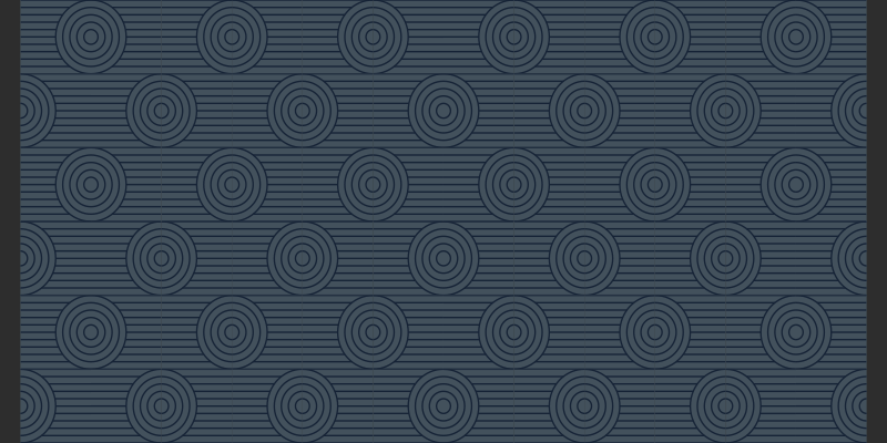 Geometric vinyl rug with circular patterns - TenStickers