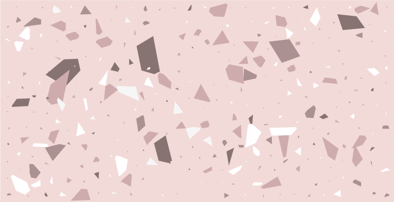 Geometric vinyl rug geometric terrazzo - TenStickers