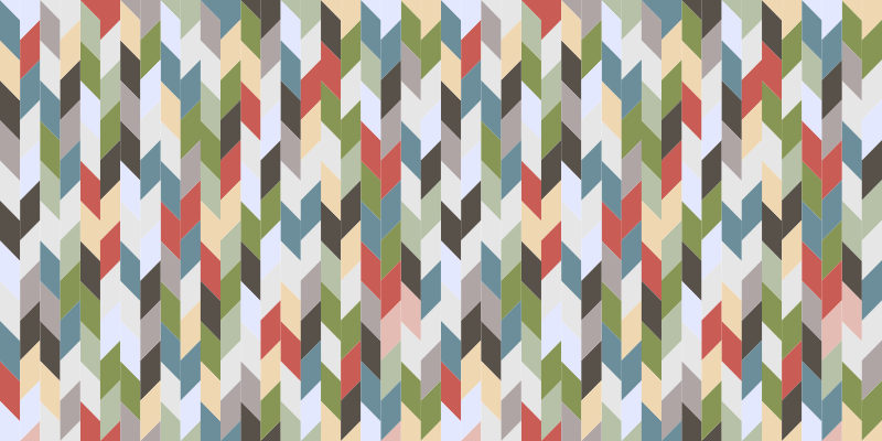 Herringbone Spectrum geometric vinyl rug - TenStickers