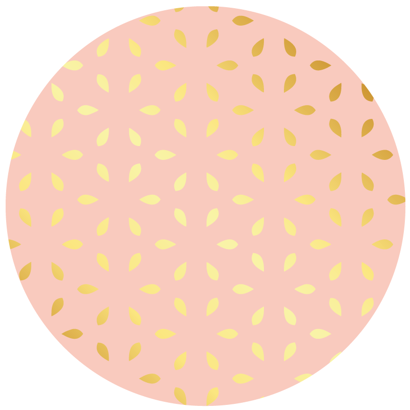 Pastel Petal Pattern vinyl rug flowers - TenStickers