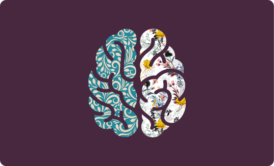 Botanical Yin Yang vinyl rug flowers - TenStickers