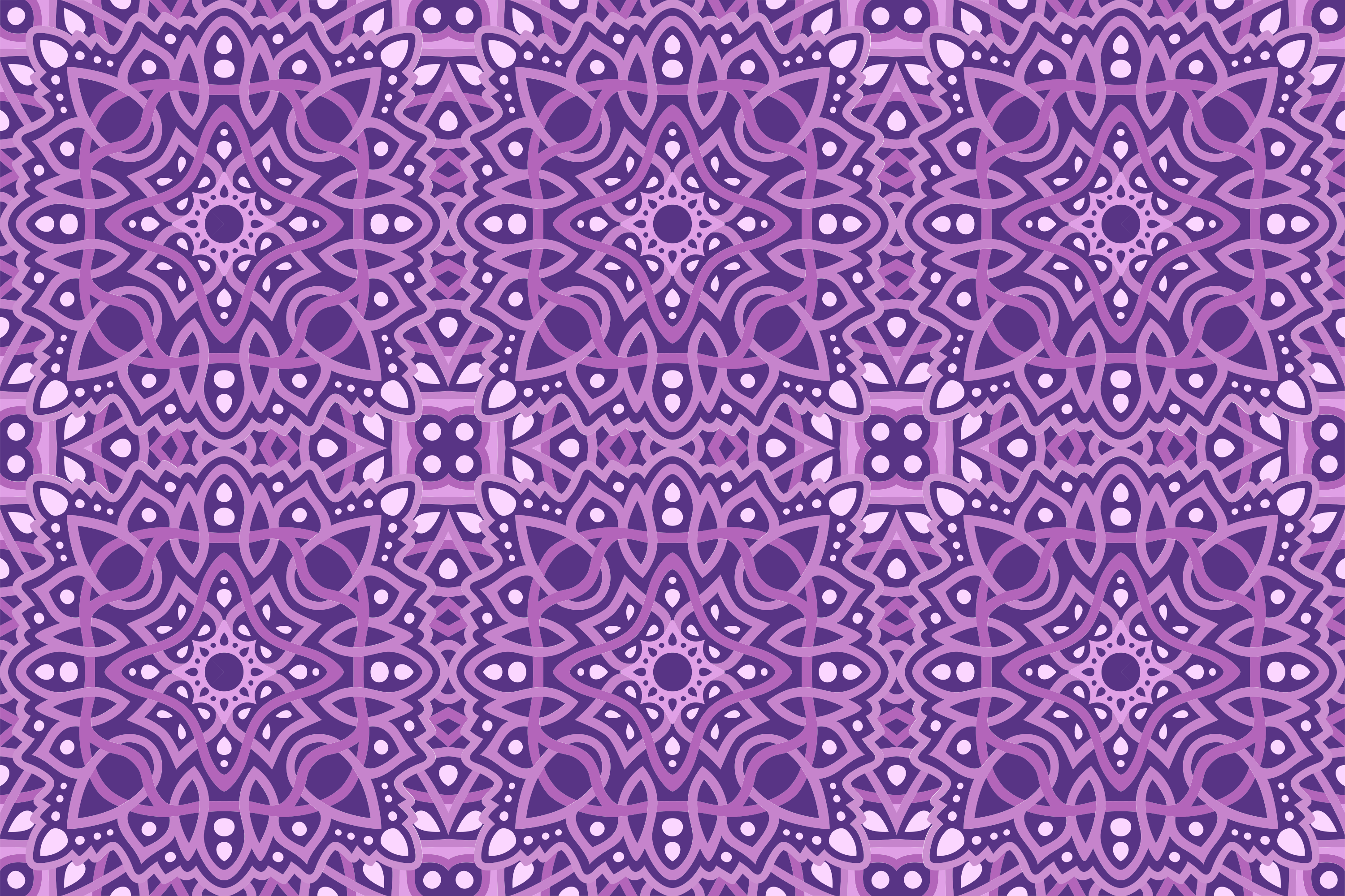 Mandala vinyl rug harmony - TenStickers