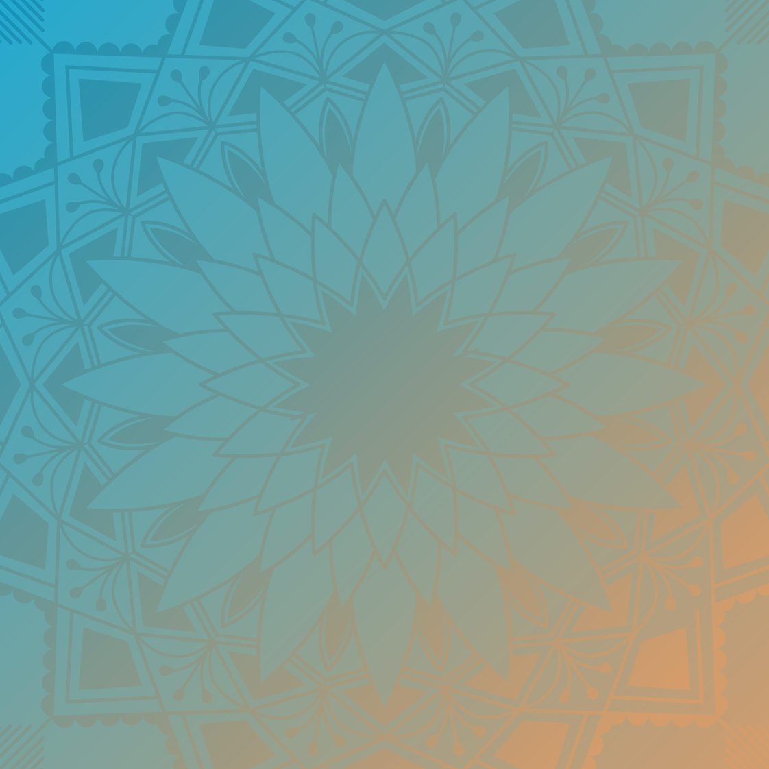 Mandala gradient mandala vinyl rug - TenStickers