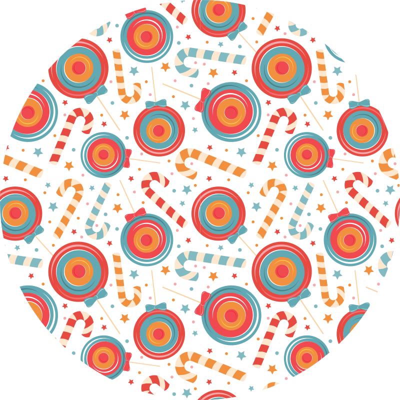 Candyland Imagery vinyl rug gaming - TenStickers