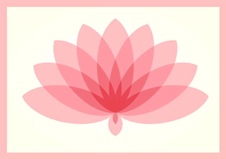 Lotus Bloom vinyl rug flowers - TenStickers