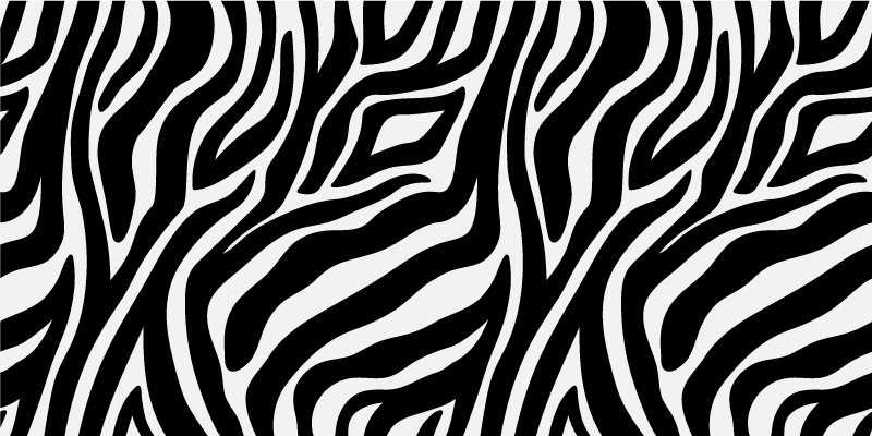 Zebra print animal print vinyl rug - TenStickers