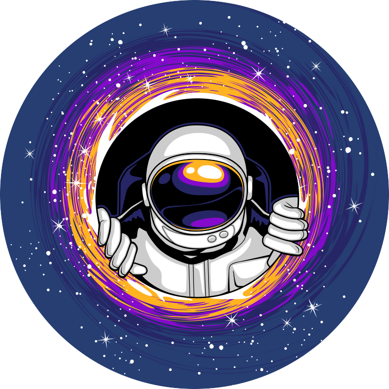 Space-Themed Play vinyl rug - TenStickers