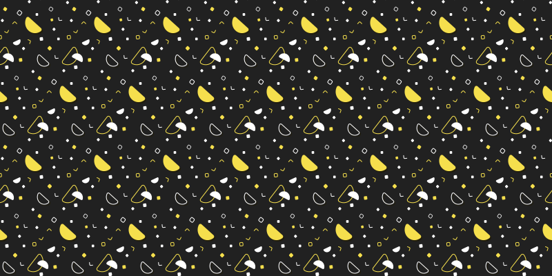 Geometric Lemon Pattern striped vinyl rug - TenStickers