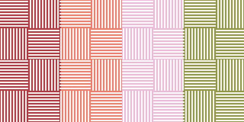 Colourful Striped Squares geometric vinyl rugs - TenStickers