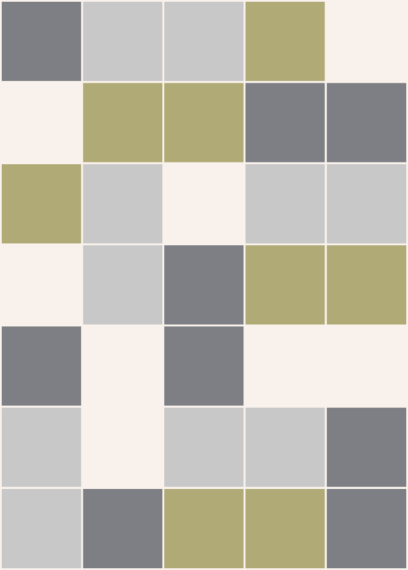 Tile vinyl rug with geometric pattern design - TenStickers