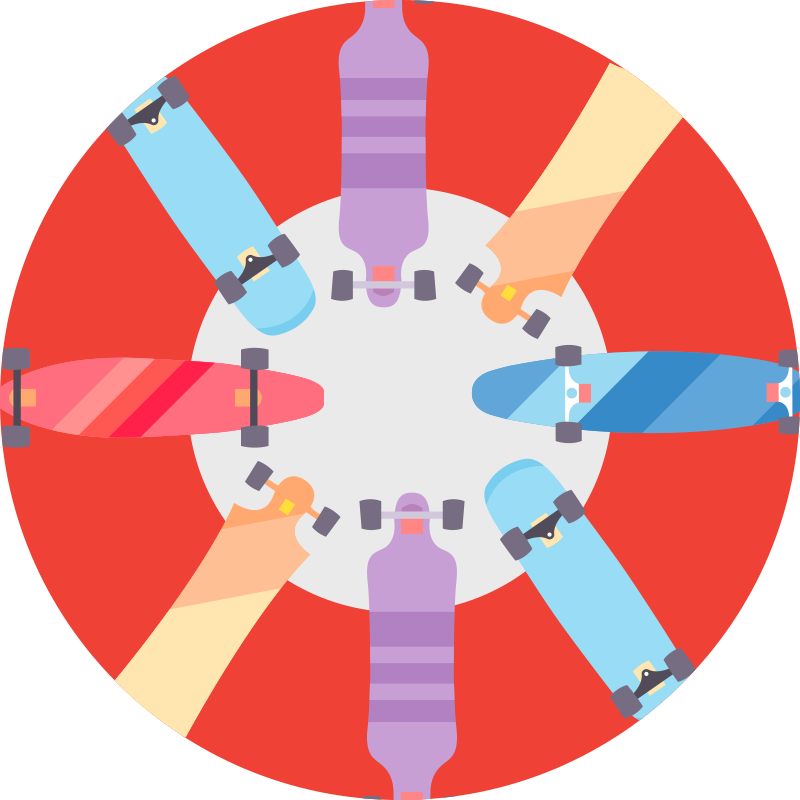 Circular Boardgame vinyl rug gaming - TenStickers