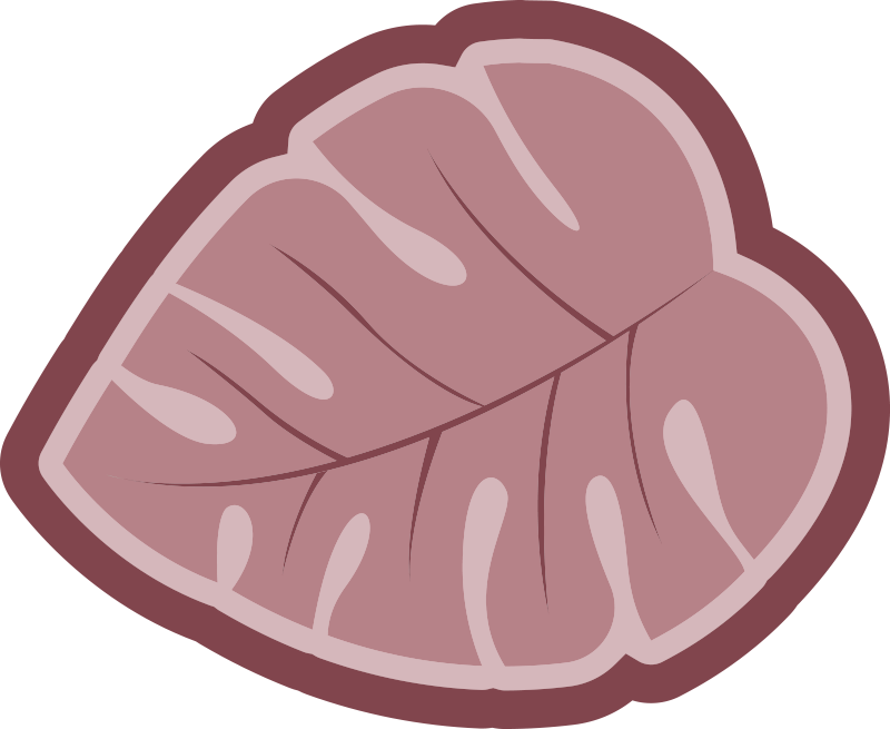 Botanical Leaf Shape vinyl rug flowers - TenStickers