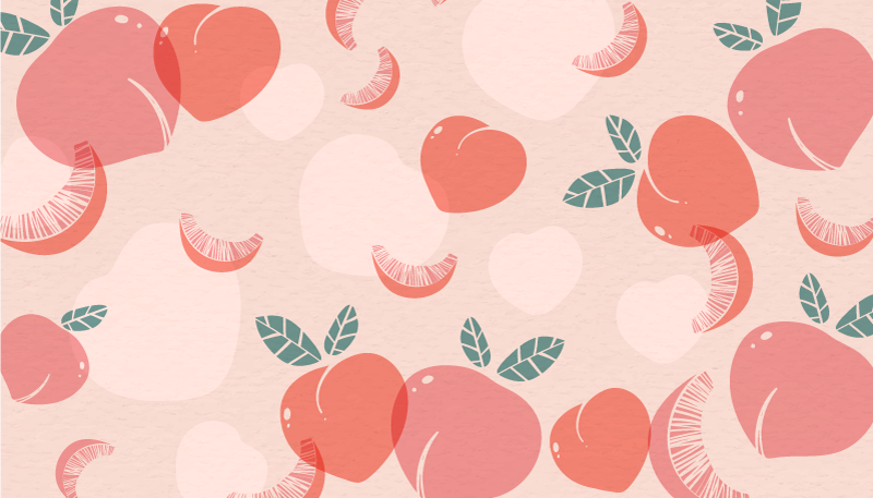 Fruity Patterns vinyl rug flowers - TenStickers