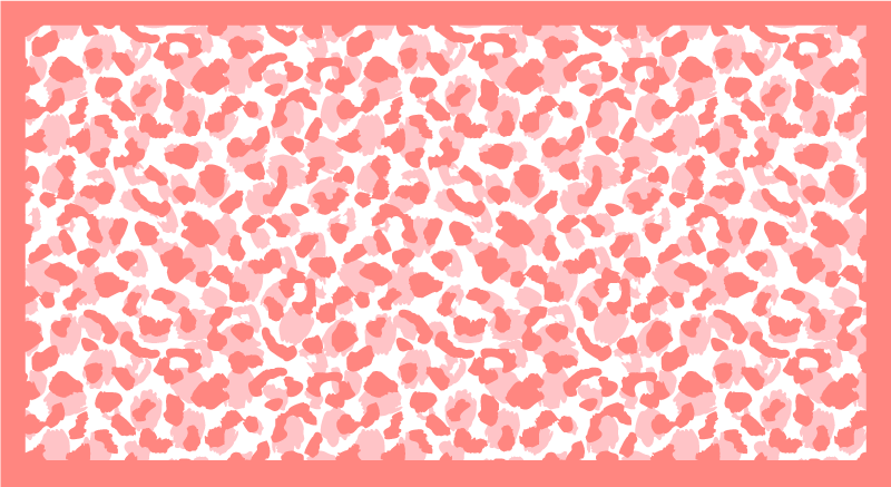 Soft Leopard Pattern animal print vinyl rug - TenStickers