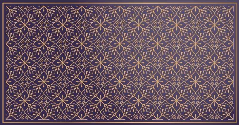 Elegant Floral Concept vinyl rug flowers - TenStickers