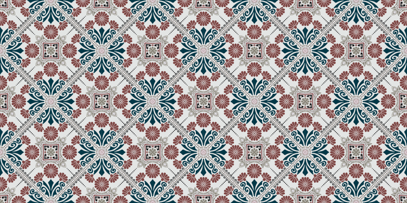 Bella Wild Vinyl Mat tile carpet - TenStickers