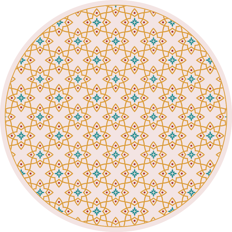 Vibrant mosaic arrangement kitchen vinyl rug - TenStickers