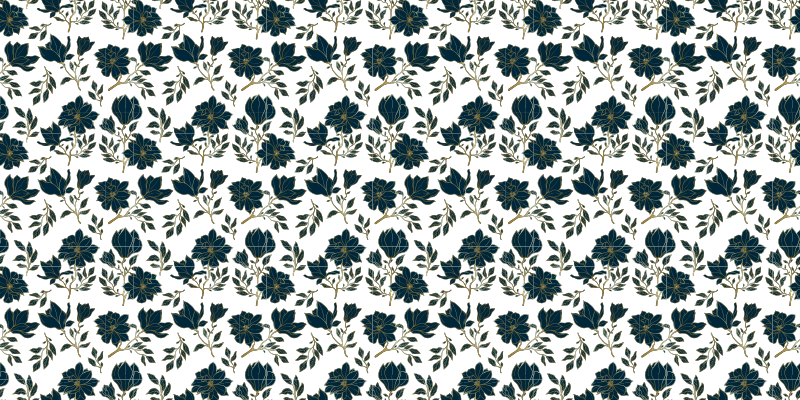 Floral beauty design vinyl rug flowers - TenStickers