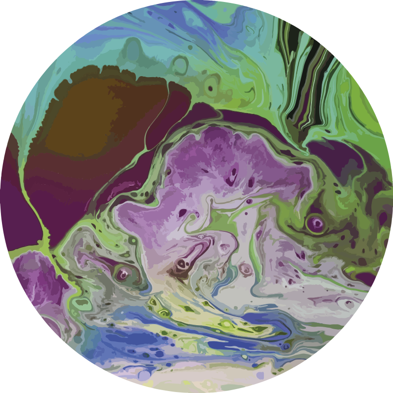 Swirling Color Patterns texture vinyl rug - TenStickers