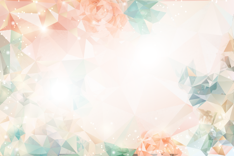 Botanical geometry vinyl rug flowers - TenStickers