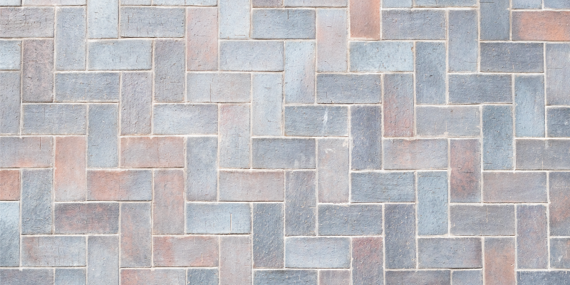 STONE BASKETWEAVE PATTERN vinyl rug bathroom - TenStickers