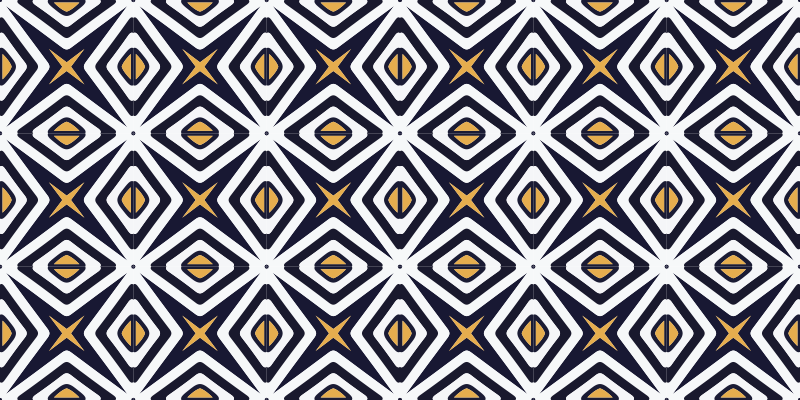 Diamond shape pattern geometric vinyl rug - TenStickers