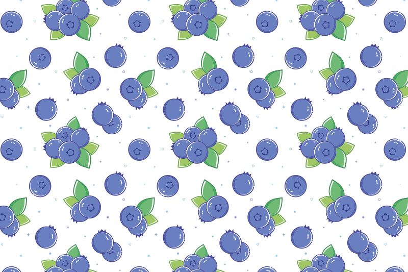 Fresh Berry Patterns vinyl rug flowers - TenStickers