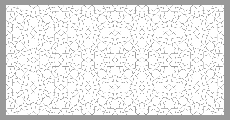 Mosaic vinyl rug with elegant geometric designs - TenStickers