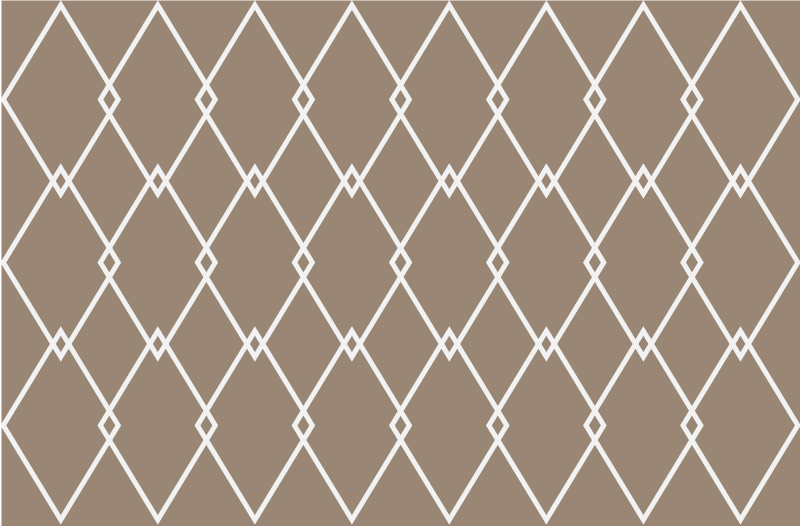 INTERSECTING DIAMONDS geometric vinyl rug - TenStickers