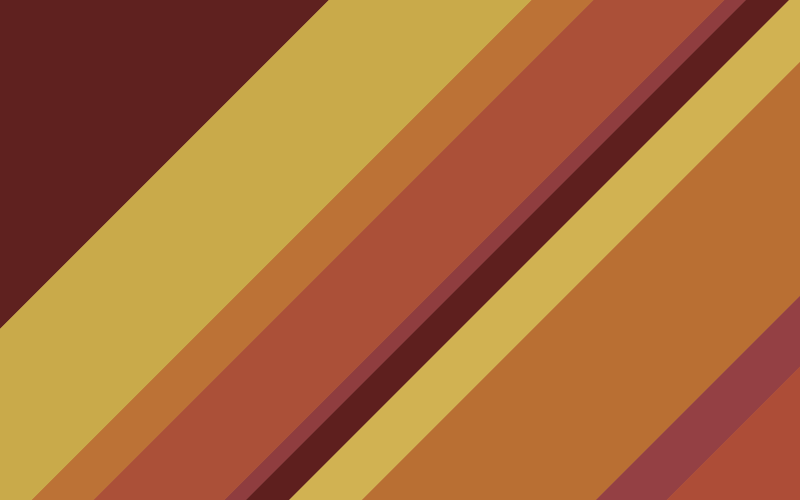 Warm retro stripes vintage vinyl rug - TenStickers