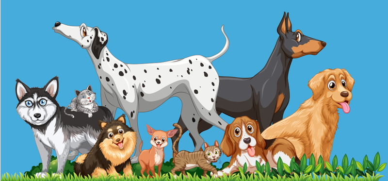 Vinyl rug for dog gatherings - TenStickers