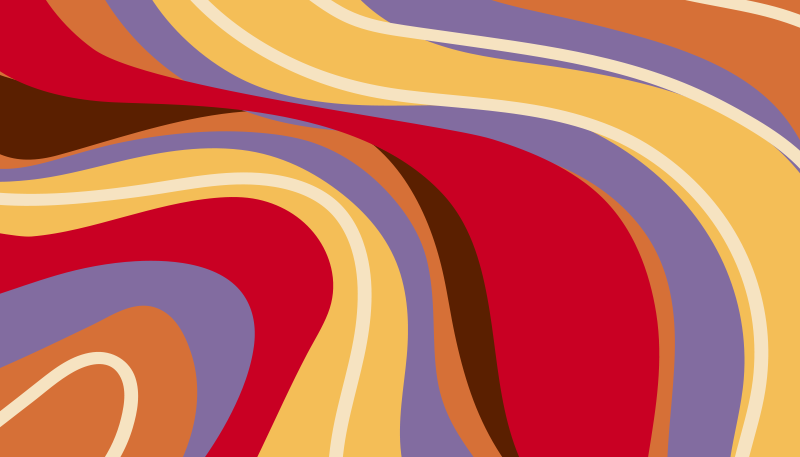 70's vintage pattern vintage rug - TenStickers