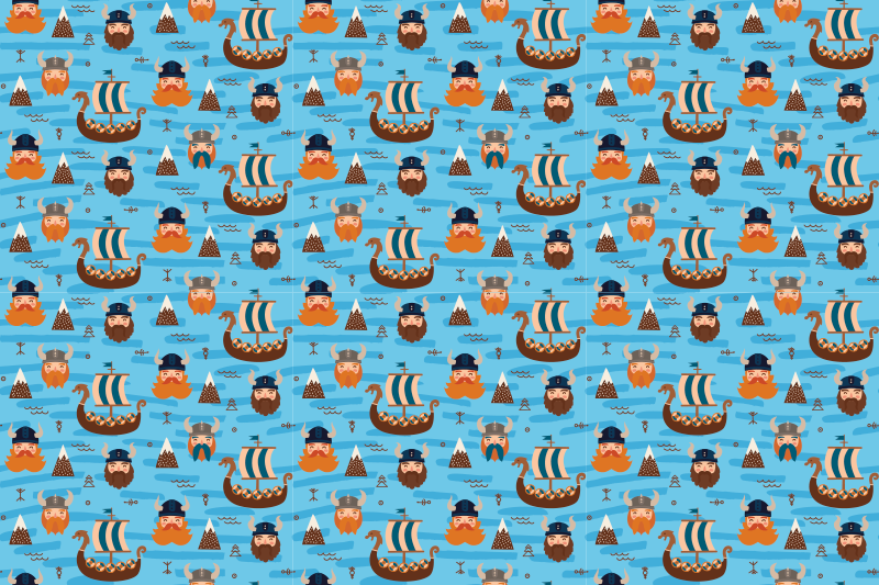 Fat Norwegian viking ethnic rug - TenStickers