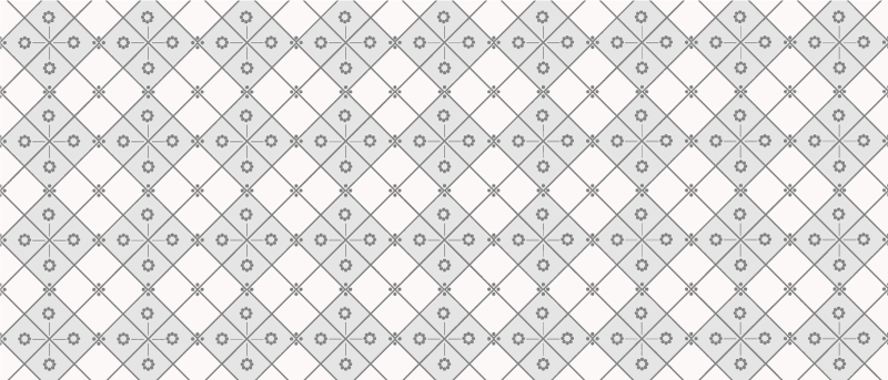 Grey geometry tile vinyl rug - TenStickers