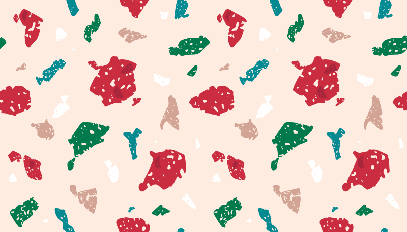 Kids terrazzo kids vinyl rug - TenStickers