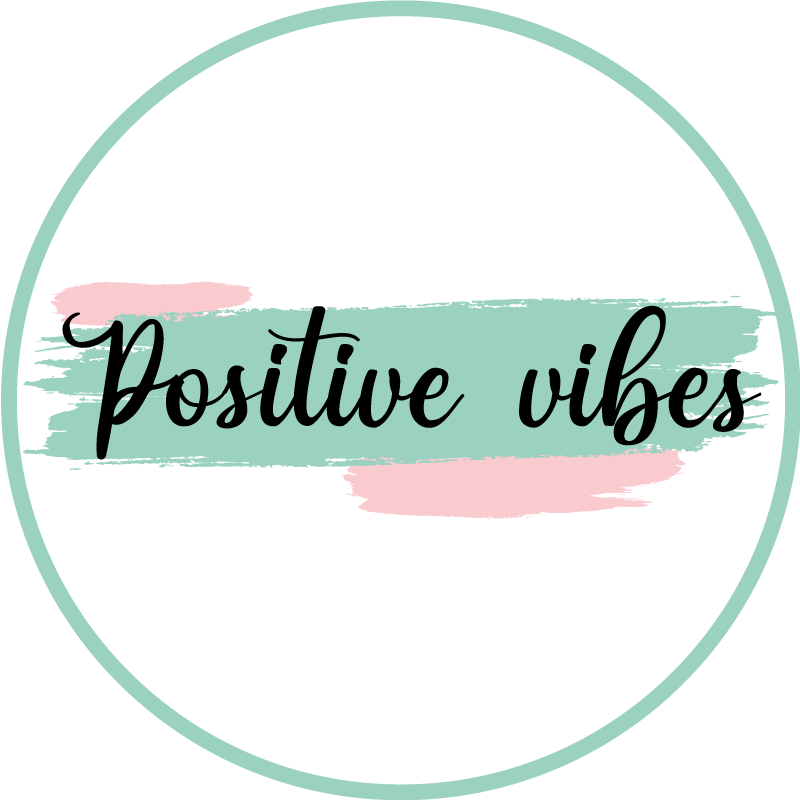 Positive Vibes custom vinyl rug - TenStickers