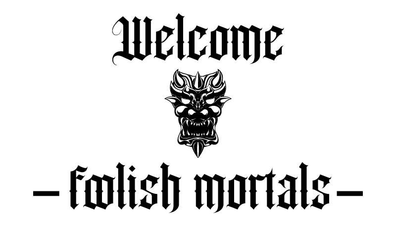 Foolish mortals entrance hall vinyl rug - TenStickers