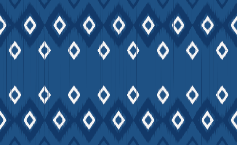 Navy Blue Diamonds geometric vinyl rug - TenStickers