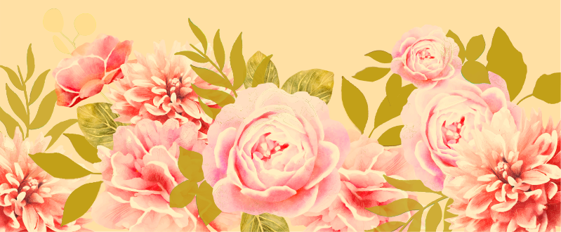 Blooming Floral Elegance vinyl rug flowers - TenStickers