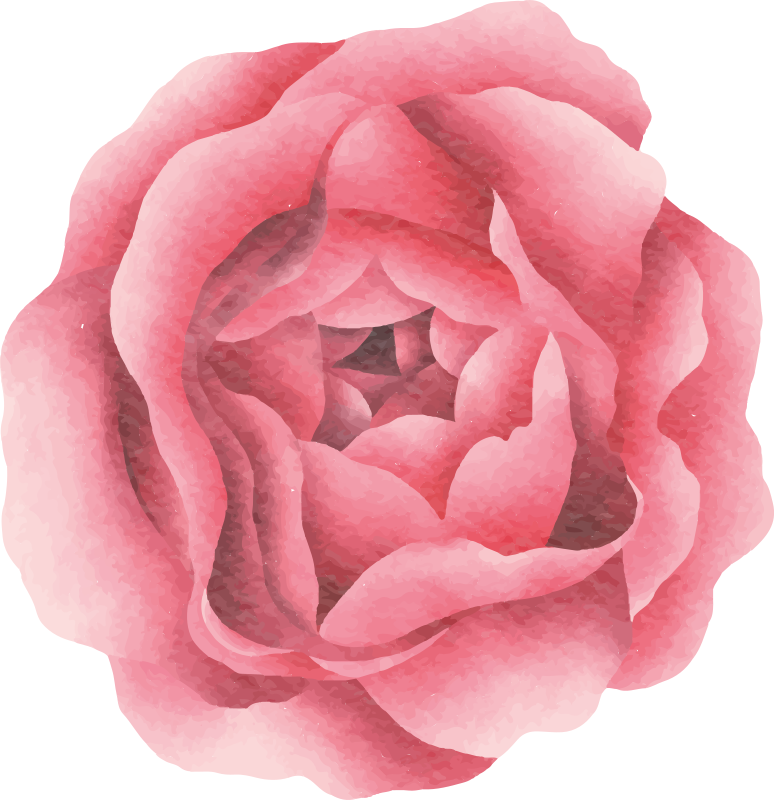 Blush Pink Bloom vinyl rug flowers - TenStickers