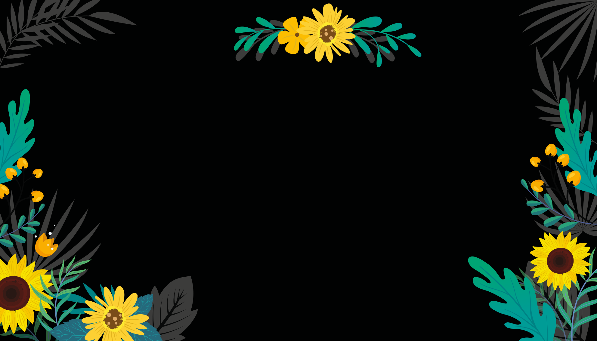 Bright Floral Display vinyl rug flowers - TenStickers